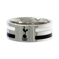 Silver - Front - Tottenham Hotspur FC Official Colour Stripe Ring