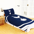 Navy - Front - Tottenham Hotspur FC Official Pulse Design Reversible Duvet And Pillowcase Set