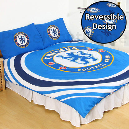 Blue - Front - Chelsea FC Reversible Pulse Duvet Set
