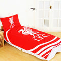 Red-White - Front - Liverpool FC Official Reversible Pulse Single Duvet Set