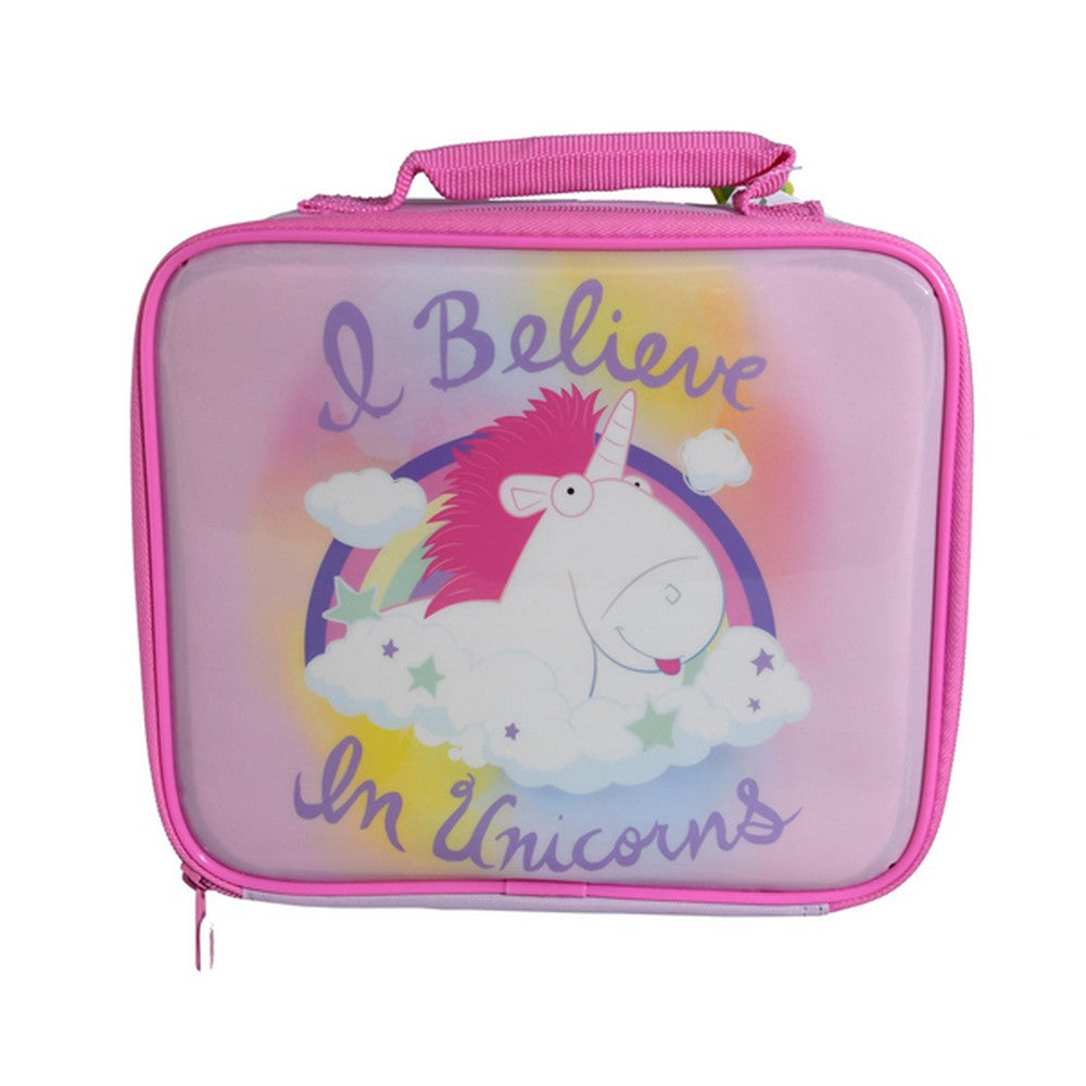 Multicolour - Front - Unicorn Kids Rectangle Lunch Bag