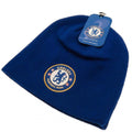 Blue - Back - Chelsea FC Unisex Official Knitted Winter Football Crest Hat