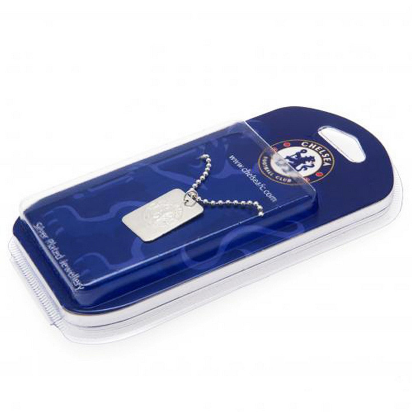 Silver - Front - Chelsea FC Silver Plated Dog Tag And Chain