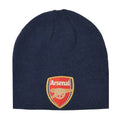 Navy - Front - Arsenal FC Adults Unisex Knitted Beanie Hat