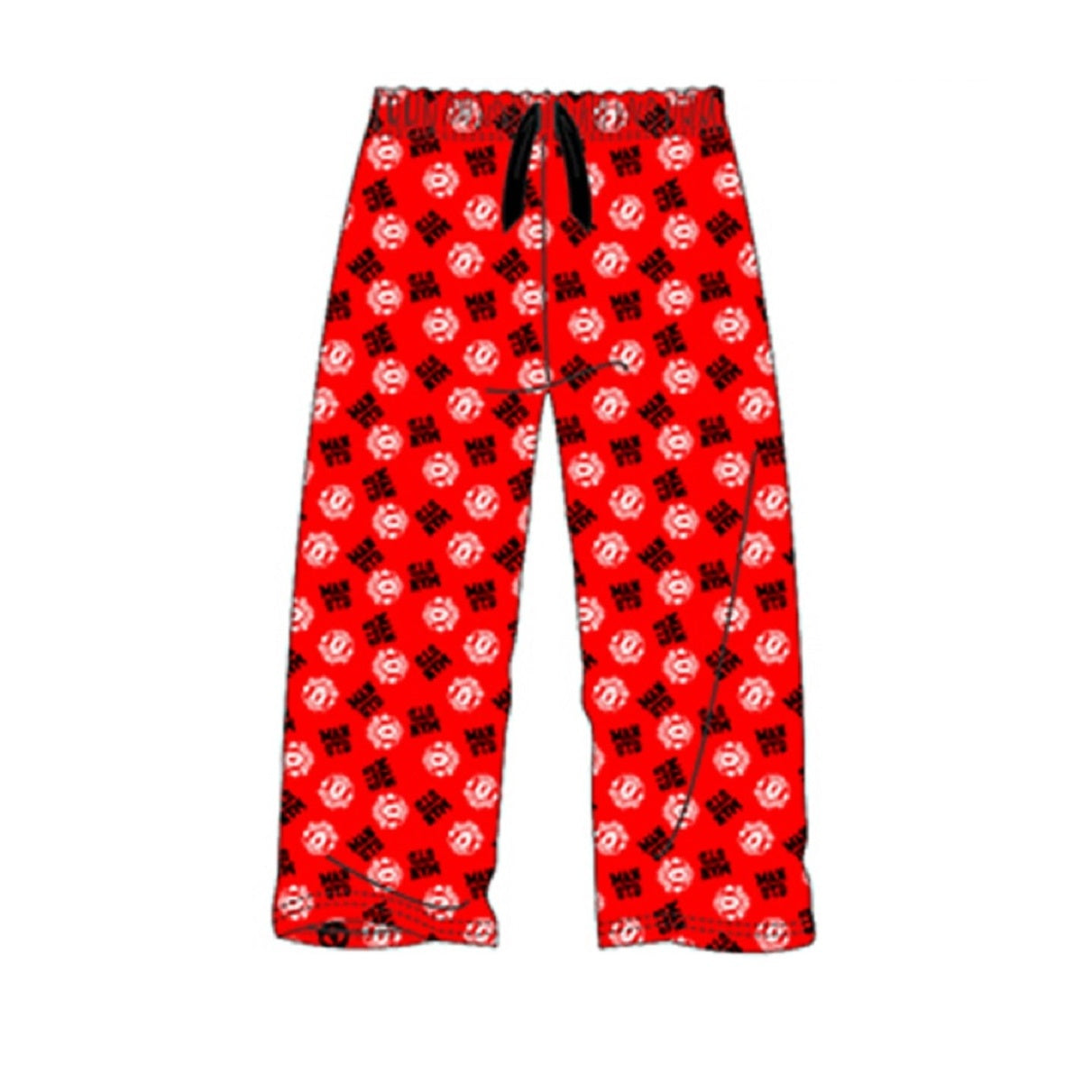 Red - Front - Manchester United FC Adults Unisex Lounge Pants