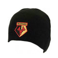 Black - Side - Watford FC Unisex Knitted Beanie Hat