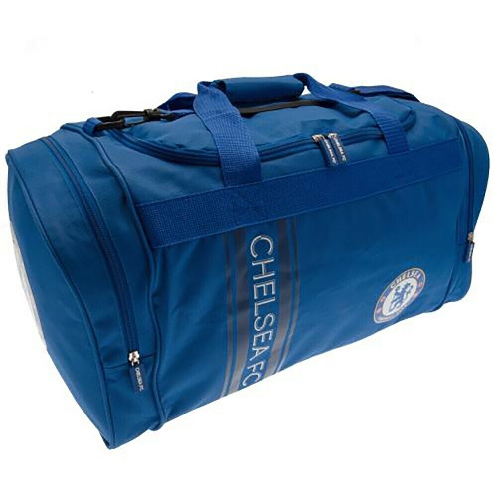 Blue - Back - Chelsea FC Striped Holdall