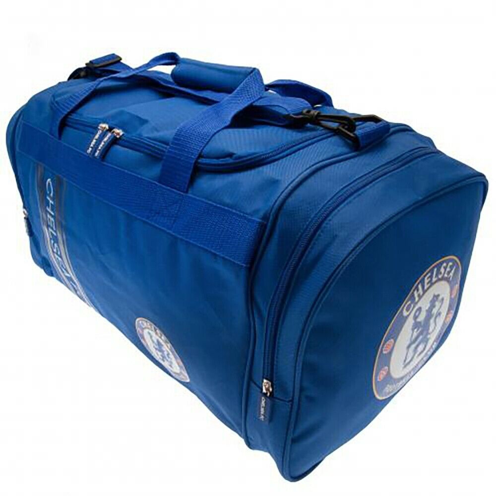 Blue - Side - Chelsea FC Striped Holdall