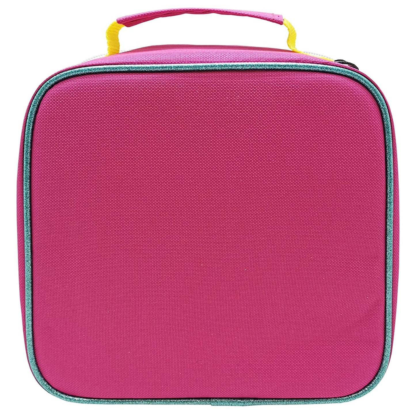 Pink-Blue-Yellow - Back - Trolls Rectangular Poppy Lunch Bag