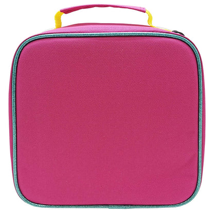Pink-Blue-Yellow - Back - Trolls Rectangular Poppy Lunch Bag