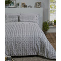 Grey - Back - Arran Double Duvet Set