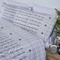Grey - Side - Arran Double Duvet Set