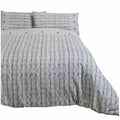 Grey - Front - Arran Double Duvet Set