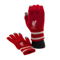 Red - Side - Liverpool FC Unisex Adult Knitted Gloves