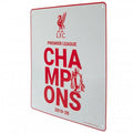 White - Side - Liverpool FC Premier League Champions 2020 Door Sign
