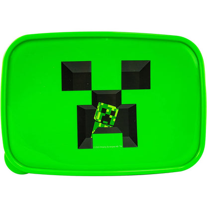 Green-Grey - Back - Minecraft Lunch Box
