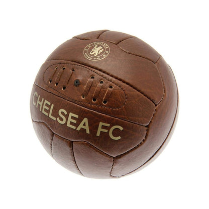 Brown - Side - Chelsea FC Faux Leather Retro Football