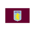Claret Red-Sky Blue - Front - Aston Villa FC Core Crest Flag