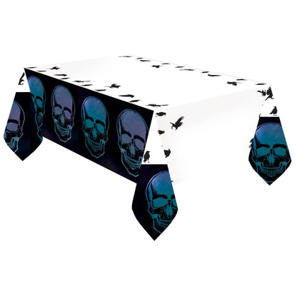 White-Black - Front - Amscan Boneshine Fever Party Table Cover