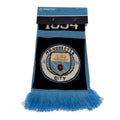 Blue-Black - Back - Manchester City FC Unisex Adult Nero Scarf