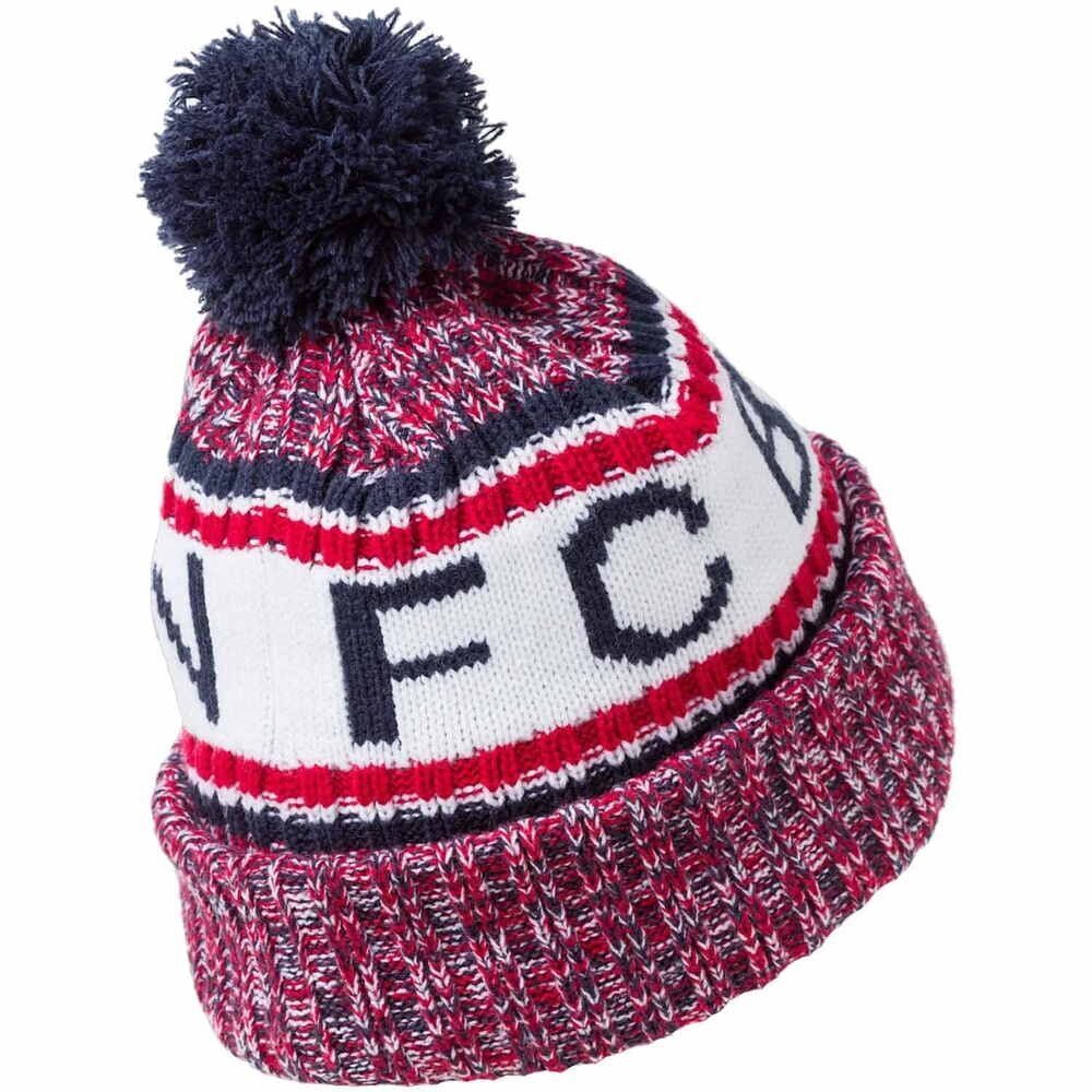 Navy-White-Red - Back - FC Bayern Munich Unisex Adult Bobble Knitted Hat
