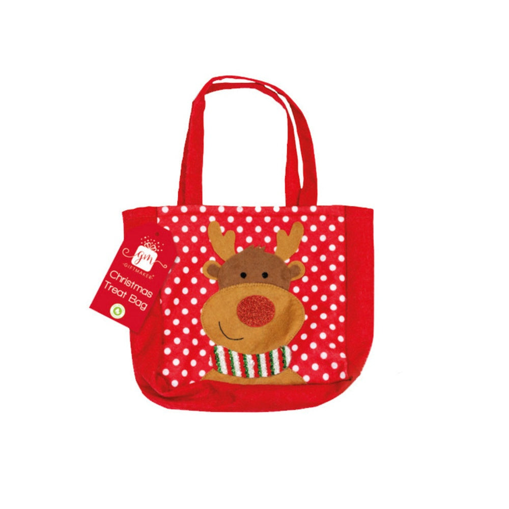 Red - Front - Giftmaker Reindeer Christmas Bag