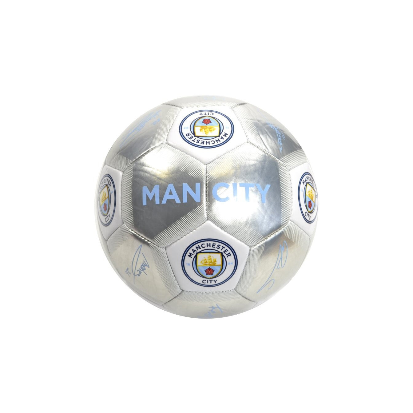 Silver - Front - Manchester City FC Signature Football