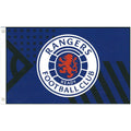 Royal Blue-White-Black - Front - Rangers FC Core Crest Flag