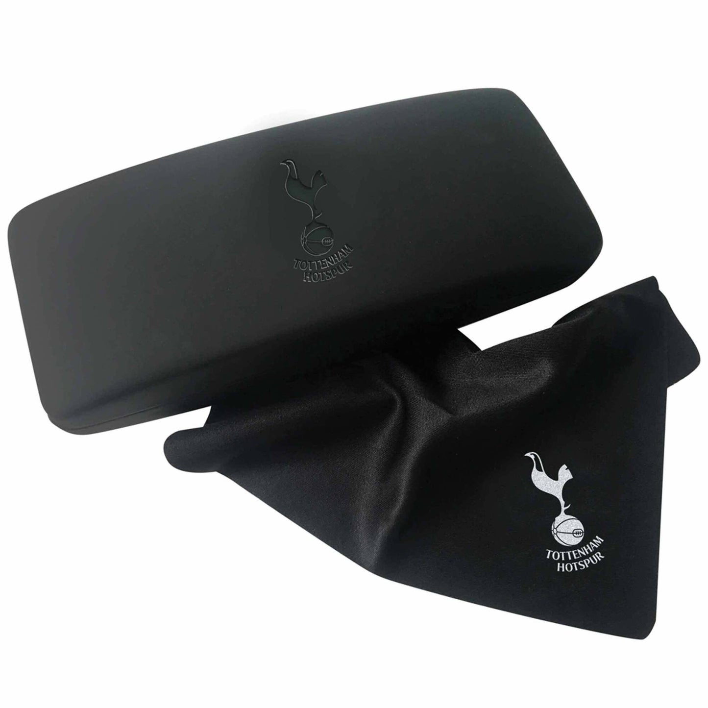 Black - Front - Tottenham Hotspur FC Crest Glasses Case