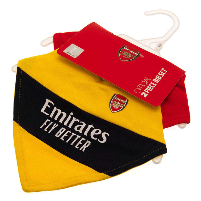 Red-Yellow - Lifestyle - Arsenal FC Baby 2022 Bib (Pack of 2)
