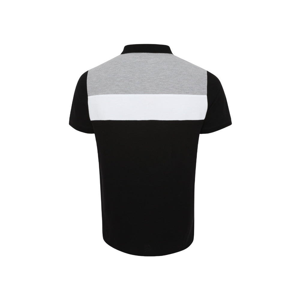 Black-Heather Grey-White - Lifestyle - Liverpool FC Mens Polo Shirt