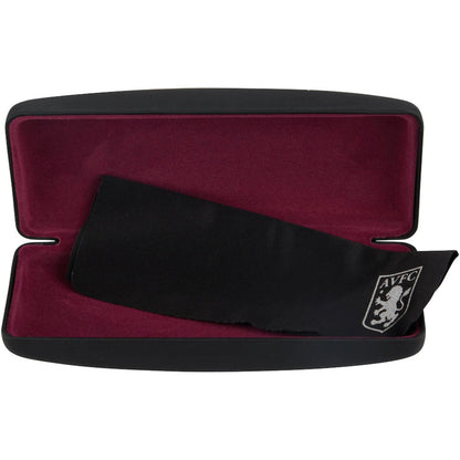 Black - Side - Aston Villa FC Crest Glasses Case