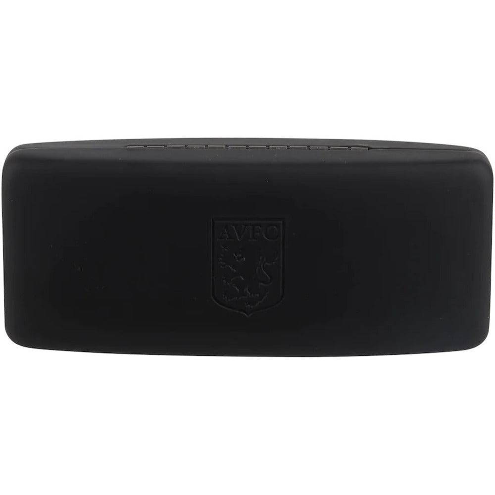 Black - Front - Aston Villa FC Crest Glasses Case