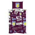 Maroon-Blue-Yellow - Front - Aston Villa FC Patches Duvet Set