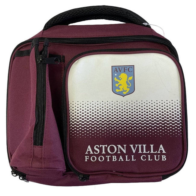 Maroon-White - Front - Aston Villa FC Fade Lunch Bag