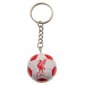 Red-White - Front - Liverpool FC Crest Ball Keyring