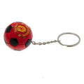 Red-Black - Back - Manchester United FC Crest Ball Keyring