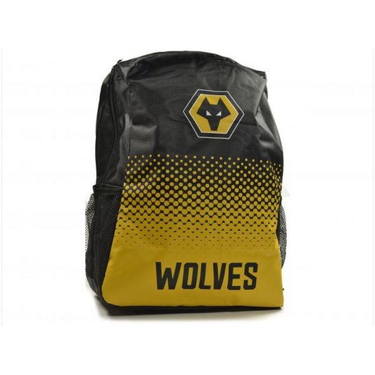Black-Yellow - Front - Wolverhampton Wanderers FC Fade Backpack