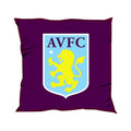 Claret Red-Blue - Front - Aston Villa FC Crest Filled Cushion