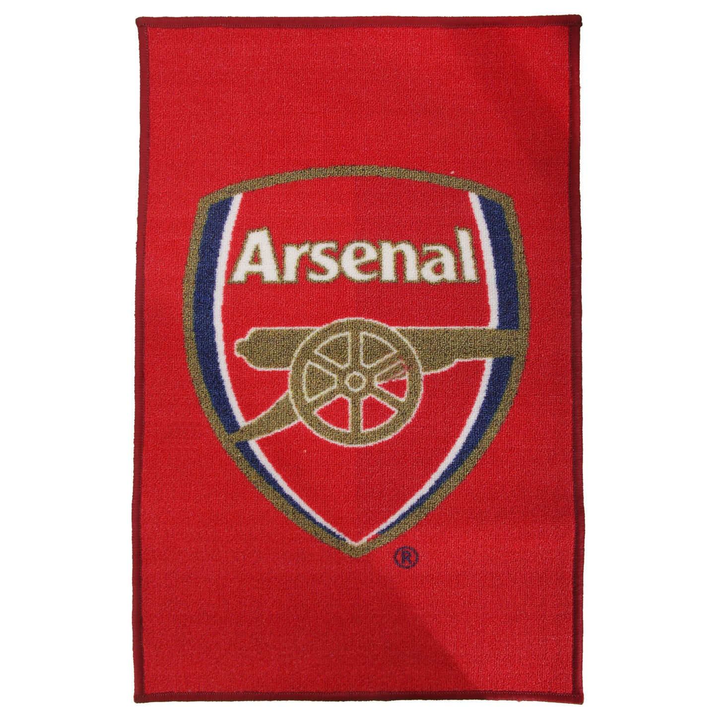 Red - Front - Arsenal FC Official Printed Football Crest Rug-Floor Mat