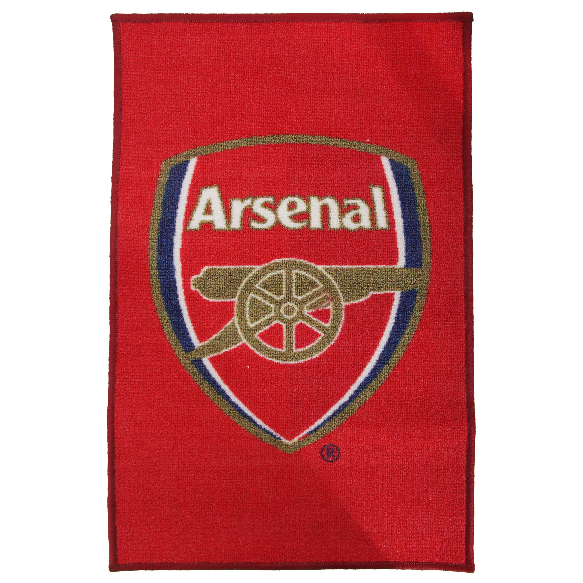Red - Front - Arsenal FC Official Printed Football Crest Rug-Floor Mat