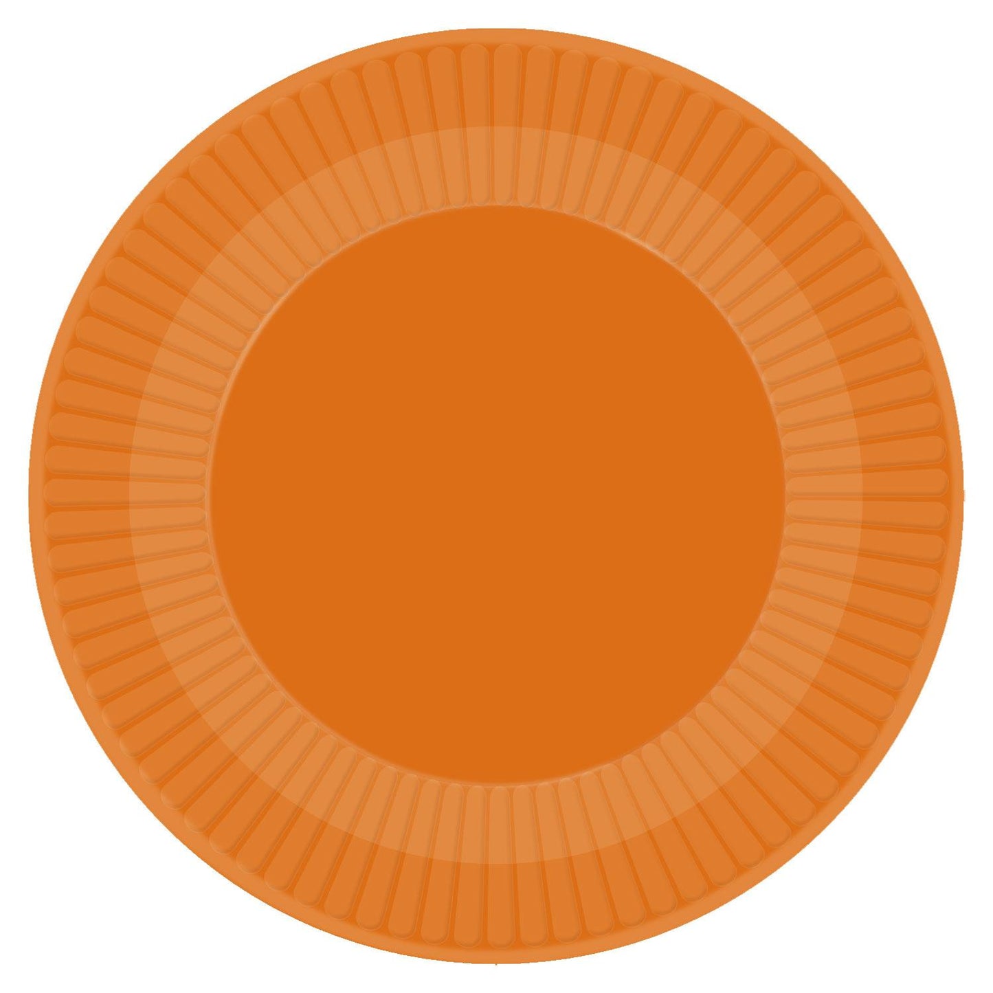 Orange - Front - Amscan Paper Pumpkin Halloween Disposable Plates (Pack of 8)