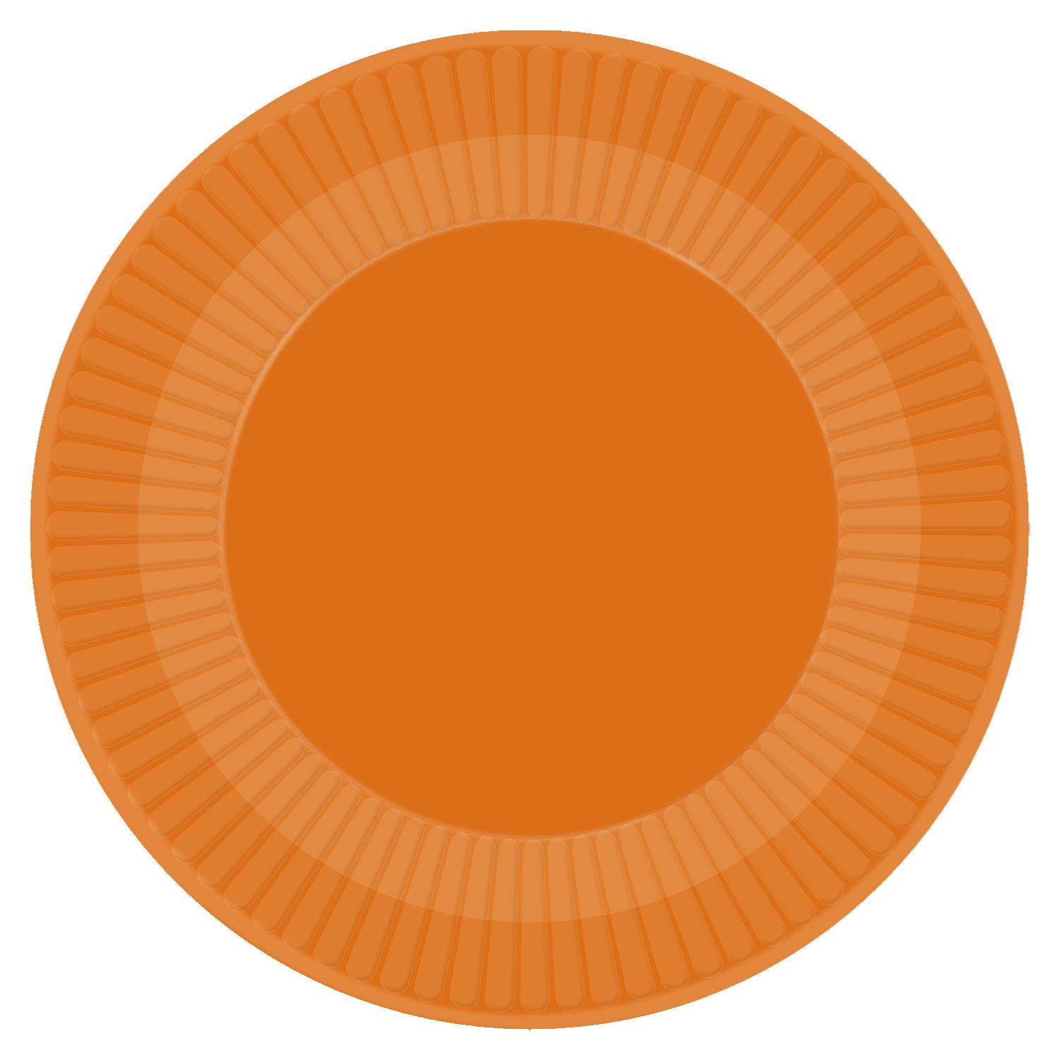 Orange - Front - Amscan Paper Pumpkin Halloween Disposable Plates (Pack of 8)