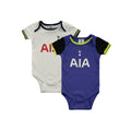 Navy Blue-White - Front - Tottenham Hotspur FC Baby 2022-23 Bodysuit (Pack of 2)