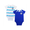 White-Blue - Front - Chelsea FC Baby 2022-23 Bodysuit (Pack of 2)