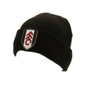 Black - Front - Fulham FC Knitted Cuffed Hat
