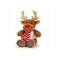 Brown-Red - Front - Keel Toys Keeleco Reindeer Christmas Plush Toy