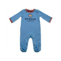 Light Blue - Front - Manchester City FC Baby Sleepsuit