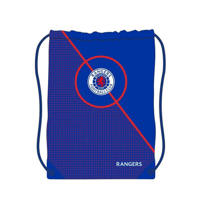 Royal Blue-Red - Front - Rangers FC Drawstring Bag