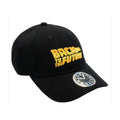 Black-Gold - Front - Back To The Future Embroidered Baseball Cap